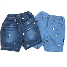 ※サマーセール50％OFF※【2025春夏】SKAPE（エスケープ） デニム5.5分パンツ（80〜130cm）