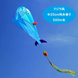 Φ20cm 凧揚げ カイト クジラ 凧 アウトドア 子供 凧のおもちゃ 動物 大人 面白い 凧セット クジラタコ