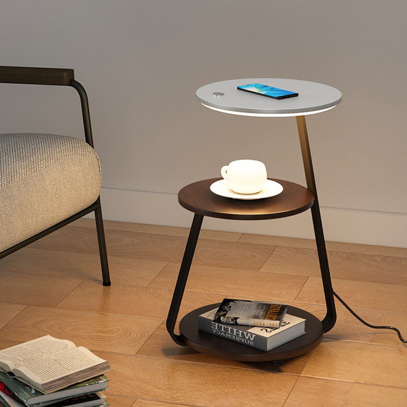 ベッドサイド テーブル ライト Qi リビングルーム モダン ベッドサイドランプ 間接照明 多機能 おしゃれ | Jolicoer