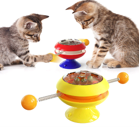 猫 おもちゃ 猫用おもちゃ 風車回転 こま ボール おもちゃ 猫棒 ペパーミントボール 運動不足解消 ペットグッズ ペット用品