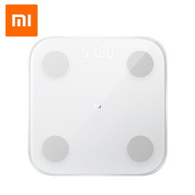 体重計 スマホ連動 シャオミ xiaomi 体脂肪計 Mi Smart Scale 2 グローバル版 ホワイト【体組成計 体重計 スマホ 連動 アプリ スマート スケール 2 健康管理 ダイエット