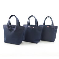 【新柄入荷】紺 ミニバッグ ランチバッグ 聖書バッグ ポリエステル製 ダブルリボン フラワー バス 刺繍 …