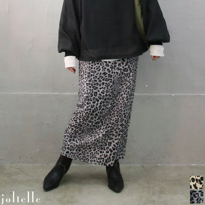 楽天市場】レオパード柄ロングスカート 楽ちん 歩きやすい ウエスト  