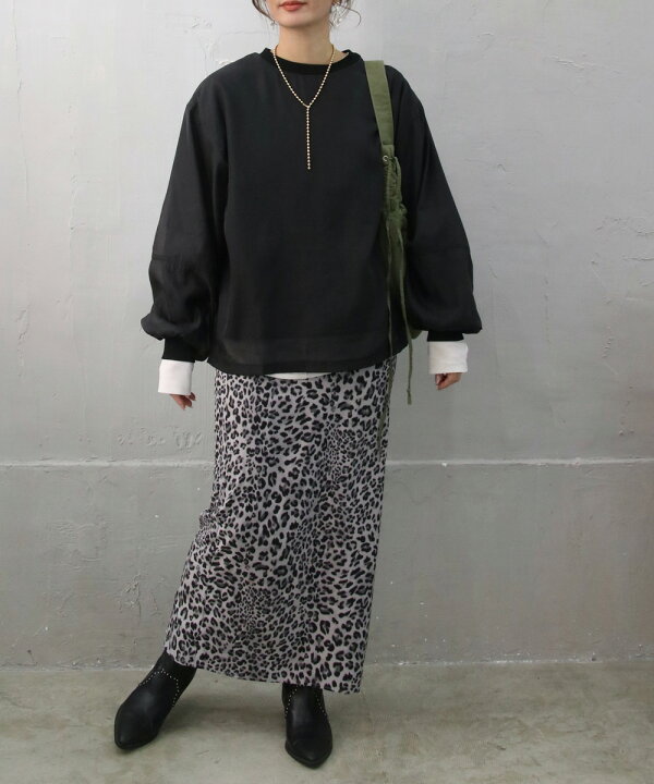楽天市場】レオパード柄ロングスカート 楽ちん 歩きやすい ウエスト  