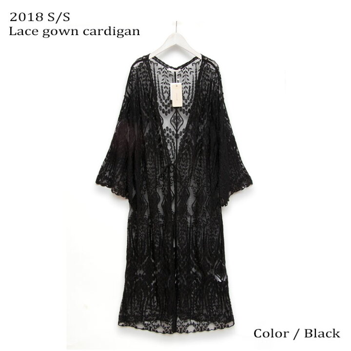楽天市場】レースカーディガン(ブラック) ガウン 春夏 レディース 