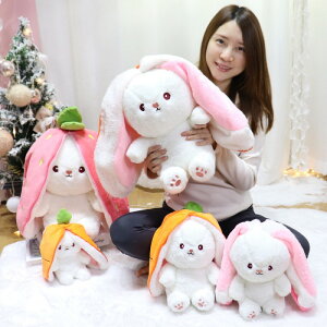  ʂ 18cm e jW q    킢 ޏ ӂӂŖ _炩 Sn v[g C`S ETM rabbit carrot strawberry 2_Zbg  a