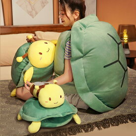 送料無料 20cm ぬいぐるみ 亀 カメ 蜂 ハチ bee turtle turtle shell 彼女に ふわふわで癒される 柔らか 心地いい プレゼント ストラップ 誕生日 お祝い 亀の甲羅 抱き枕 子供 おもちゃ 動物 可愛い かわいい c-wanou-12223-gg