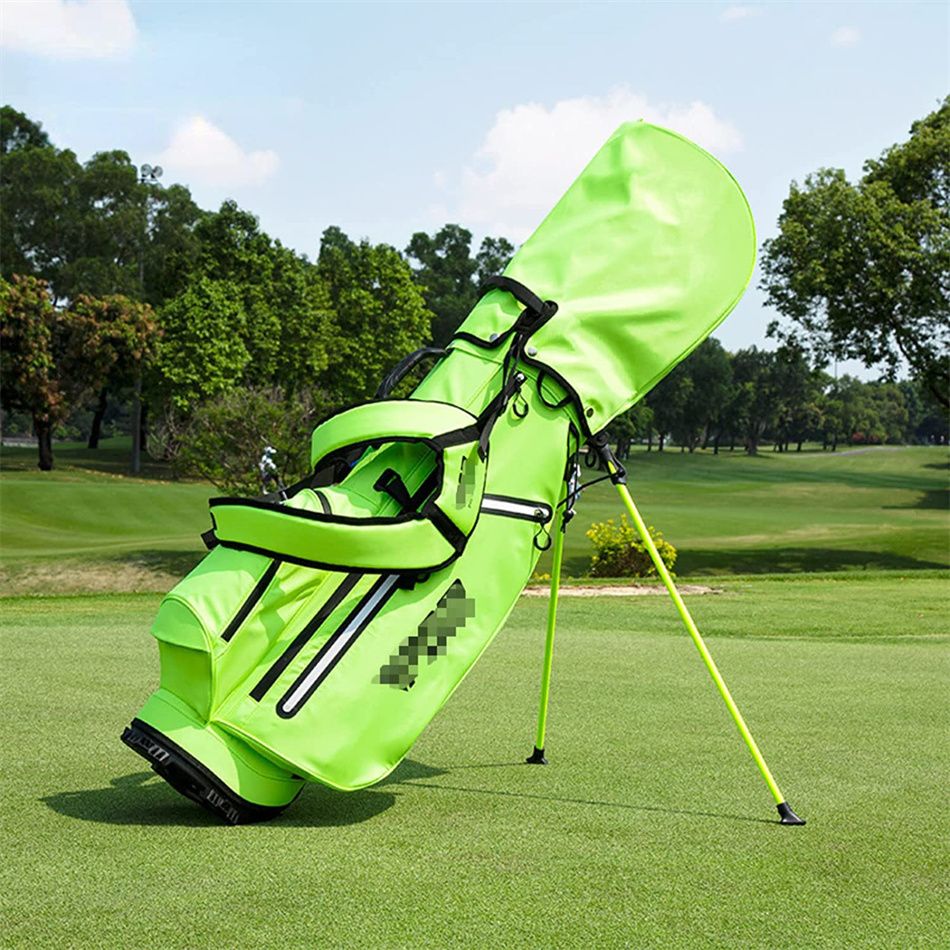 Golf Club Bag メンズゴルフバッグレディースゴルフバッグ キャディバッグ 防水耐摩耗性 スタンドアップゴルフバッグ撥水性高い 低重心 安定感 クラブケース スタンド付きゴルフバッグ、スタンダードゴルフバッグ、蛍光グリーン
