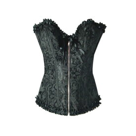 フリルビスチェ ボディシェイパー コルセット フリル ランジェリー 補正下着 矯正下着 加圧 着圧 下着 バストアップ セクシー【送料無料】