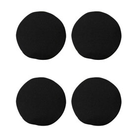 4個セット ヘッドホンカバー 薄い 汗 汚れ 皮脂 摩擦 蒸れ 対策 イヤーパッド 洗える 繰り返し使える イヤパッド カバー ブラック 中型 大型 6cm 7cm 8cm 9cm 10cm 11cm
