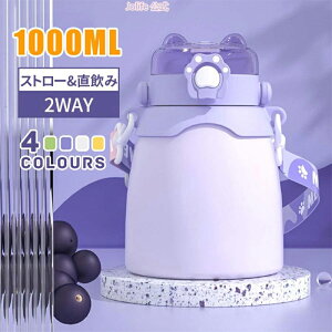 【全店10%OFFクーポン配布中】水筒 グラデーション 魔法瓶 コップ ボトルおしゃれ 保温 保冷 子供 幼稚園 保育園 ステンレス 通学 旅行 1000ml ボトル 贈り物