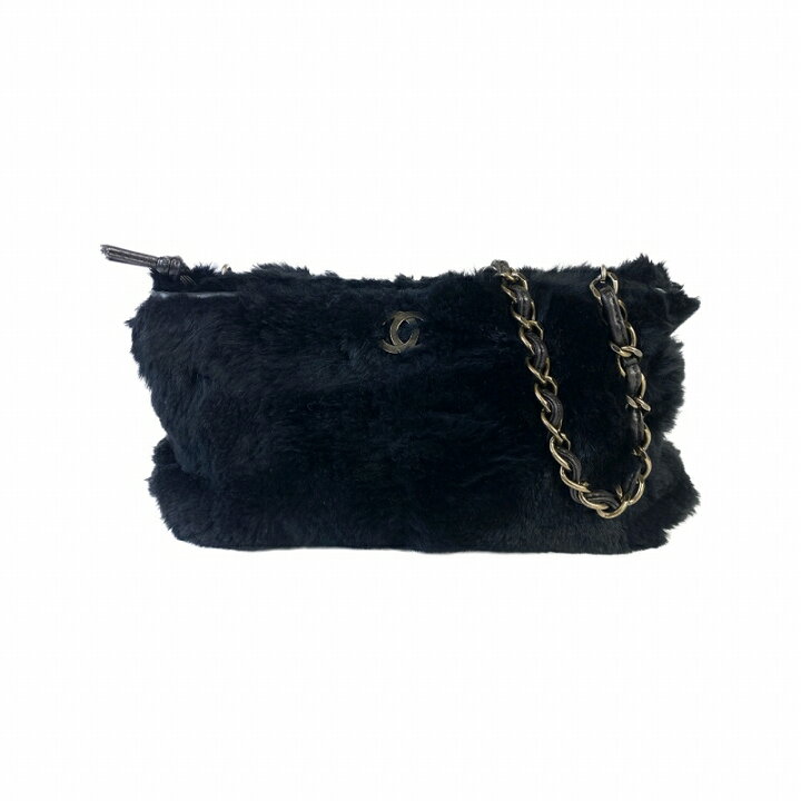 楽天市場】【中古】CHANEL シャネル ココマーク ファー ショルダー 