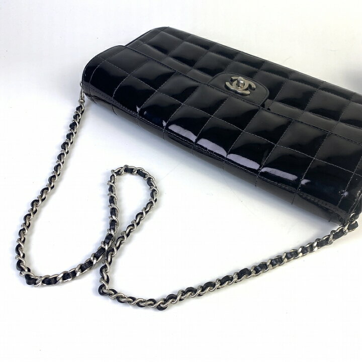 楽天市場】CHANEL シャネル チョコバー エナメル／パテントレザー 