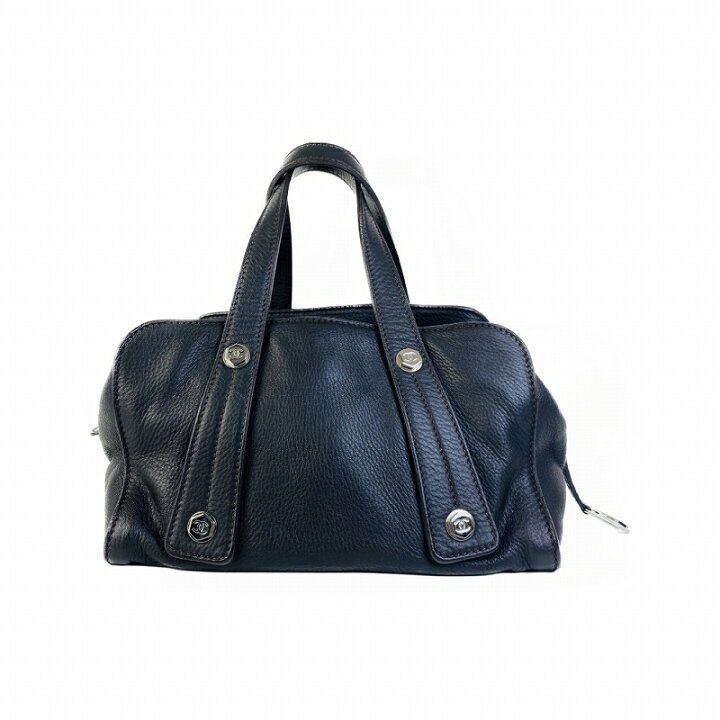 楽天市場】【中古】CHANEL シャネル ココマーク ミニボストン キャビア 