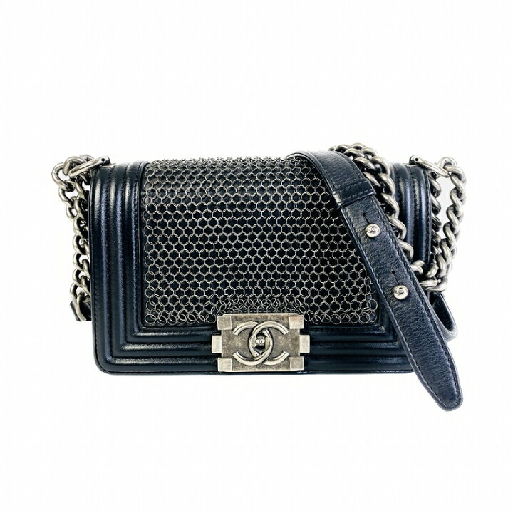 楽天市場】CHANEL シャネル ボーイシャネル レザー ショルダーバッグ  