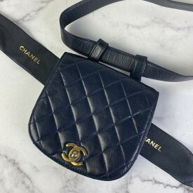 【最終処分SALE】CHANEL シャネル マトラッセ ウエストバッグ ラムスキン その他バッグ ブラック A-7540