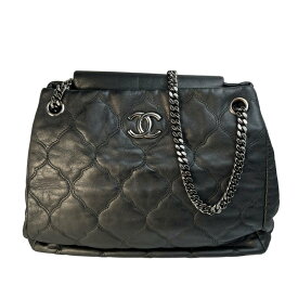 CHANEL シャネル ココマーク ゴートスキン ショルダーバッグ ブラック A-9200