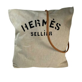 HERMES エルメス アリーヌGM キャンバス ハンドバッグ ベージュ A-8306