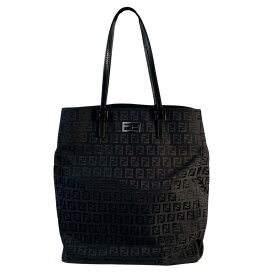 FENDI フェンディ ズッカ キャンバス トートバッグ ブラック A-8534