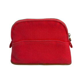 【最終処分SALE】HERMES エルメス キャンバス ポーチ ピンク A-8364