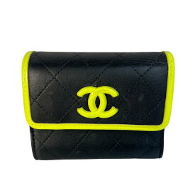 CHANEL シャネル ココマーク レザー 財布 ブラック A-9031