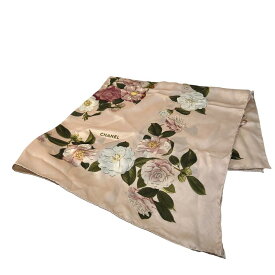 CHANEL シャネル タグ付き スカーフ ピンク A-8971