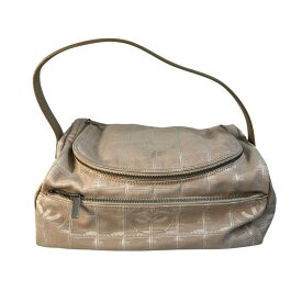 CHANEL シャネル ニュートラベル キャンバス ハンドバッグ ベージュ A-9313