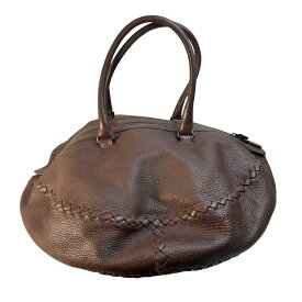 BOTTEGA VENETA ボッテガイントレチャート ハンドバッグ ブラウン A-9441