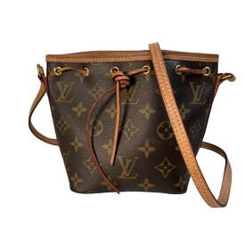 LOUIS VUITTON ルイヴィトン モノグラム ナノノエ ショルダーバッグ ブラウン A-9546