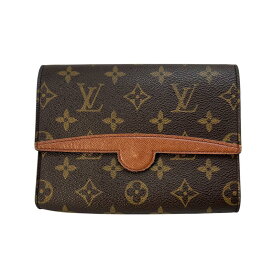 LOUIS VUITTON ルイヴィトン M51975 モノグラム レザー ポーチ ブラウン A-9736