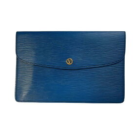 LOUIS VUITTON ルイヴィトン エピ モンテーニュ27 M52655 レザー ハンドバッグ ブルー A-9876