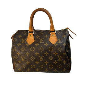 LOUIS VUITTON ルイヴィトン スピーディ25 モノグラム M41528 レザー ハンドバッグ ブラウン A-10411