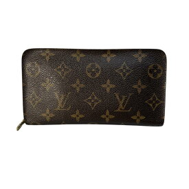 LOUIS VUITTON ルイヴィトン ポルトモネ モノグラム レザー 長財布 ブラウン A-10767