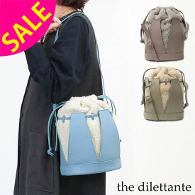 【SALE 30%OFF】ザディレッタント バッグ the dilettante DAPHNE ダフネ ボア巾着 ショルダー M DL21533| レザー 本革 巾着 もこもこ ボア カジュアル マチあり 収納 かわいい おしゃれ レディース 女性 贈り物 ギフト プレゼント 新品 店舗 【正規販売店】【▼30】