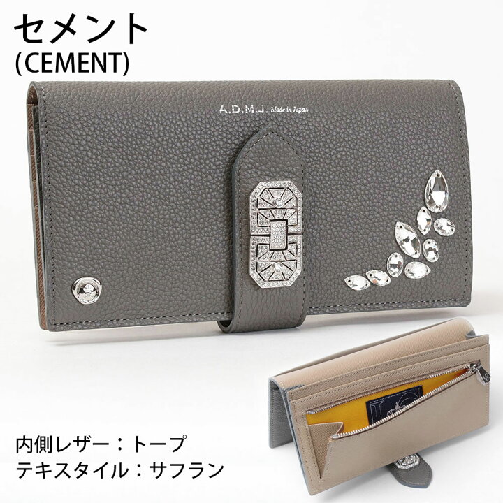 楽天市場】【ポイント10倍】ADMJ 別注 財布 子牛革 アールデコモチーフ 