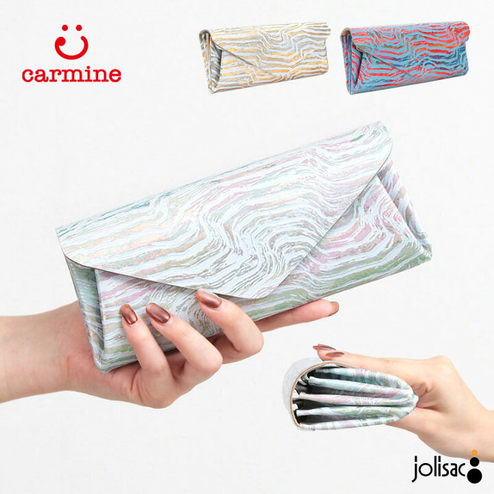 楽天市場】【正規販売店】カーマイン 財布 carmine レザーロング 
