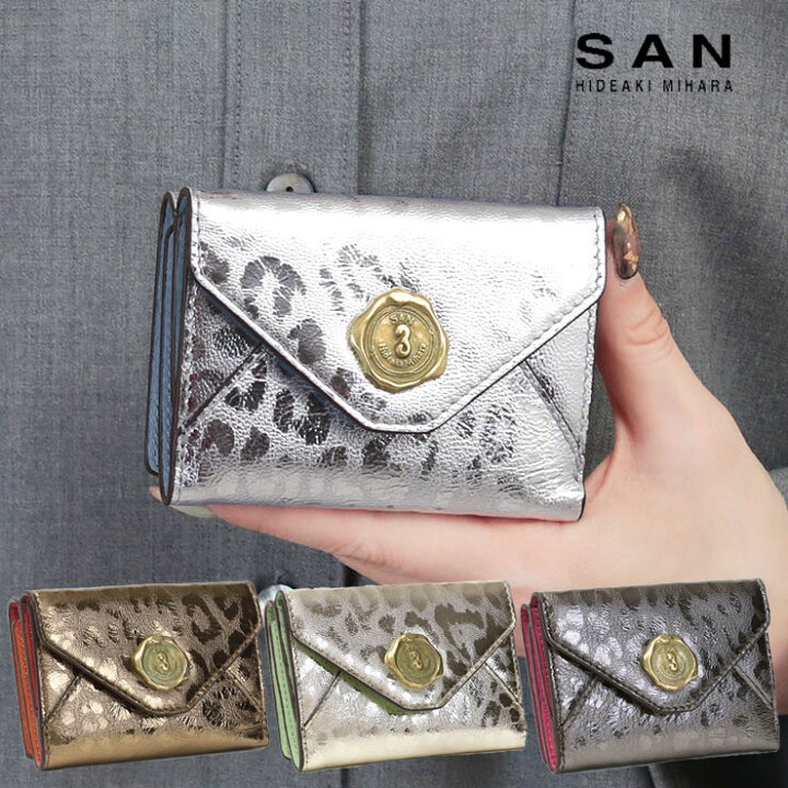 楽天市場】san hideaki mihara サンヒデアキミハラ 3つ折り財布 財布  