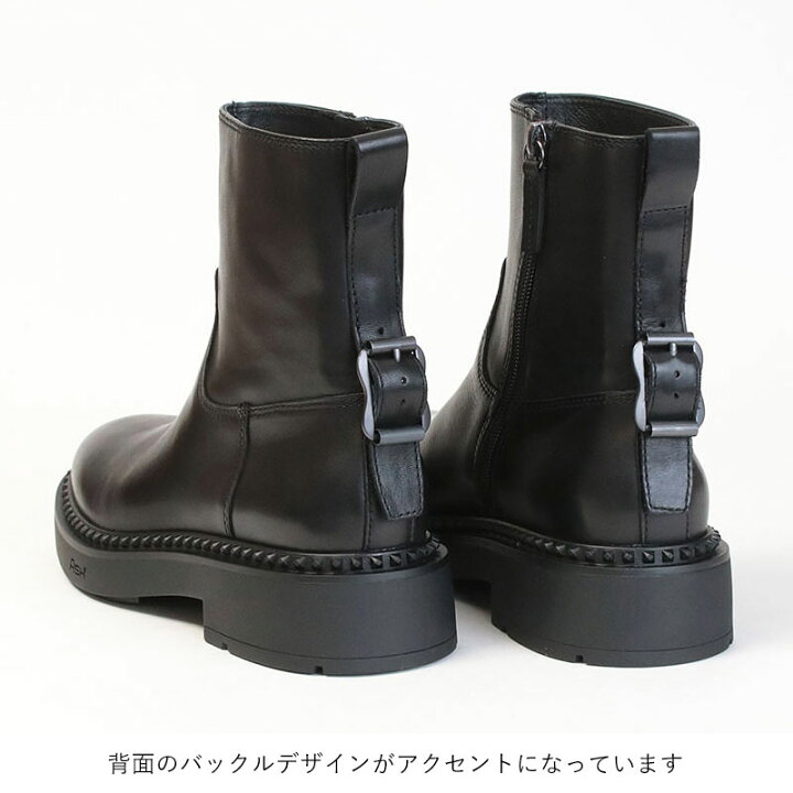 楽天市場】【正規品】 ASH アッシュ サイドジップ ショートブーツ 