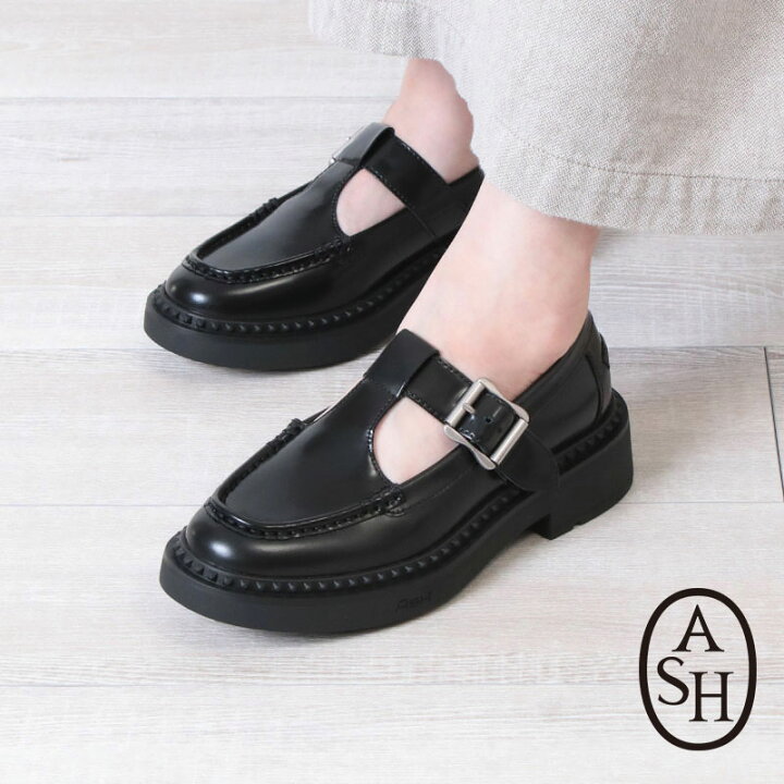 楽天市場】【正規品】 ASH アッシュ Tストラップシューズ ローファー 
