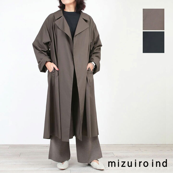 楽天市場】【正規取扱店】mizuiro ind ミズイロインド トレンチライク  