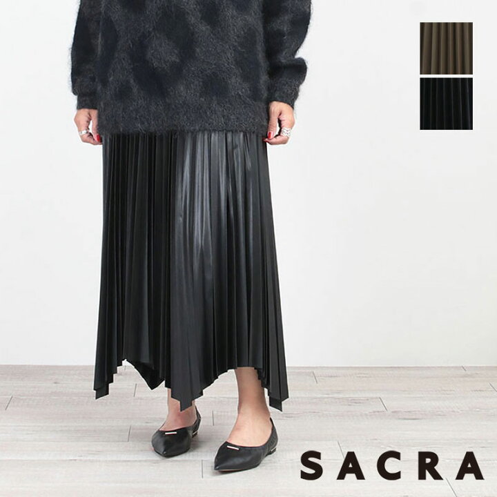 楽天市場】【正規品】SACRA サクラ SYNTHETIC LEATHER PLEATS SKIRT 