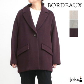 【SALE 10%OFF】【即納】TICCA ティッカ アウター ウールショートコート TBDA-233 | レディース ウール 着心地 ワンボタン コート ジャケット風 暖かい 冬コーデ ゆったり シルエット 正規品【▼10】