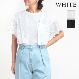 【SALE 20%OFF】 TICCA ティッカ フラワーレースジャケット TBES-113 | 新作 着心地 ショート丈 シルエット ブラック ホワイト オシャレ 可愛い オン オフ 大人 カジュアル お洒落 国産 日本製 正規品【▼20】