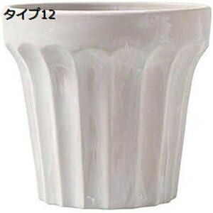 プランター 陶器製 植木鉢 排水孔付き 通気性 タイプ8. 北欧 スタイル シンプル インテリア クリエイティブ 室内 ストライプ M モダン ins風 お洒落 小物収納 部屋飾り 事務室 ガーデン 鉢植え