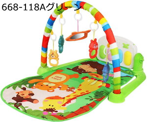 ベビージム 76*56*43cm ベビージムマット プレイマット 新生児 知育おもちゃ 出産準備 ベビーおもちゃ 音が鳴るピアノ プレイジム おもちゃ付き 室内遊具 ベビープレイマット 音楽&ライト 洗