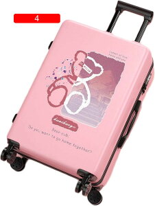 キャリーケース スーツケース キャリーバッグ キャラクター 可愛い 軽量 大きいサイズ 静音ダブルキャスター 耐衝撃 ファスナータイプ ロック付き ダイヤル式 引っ越し 旅行 出張スーツケ