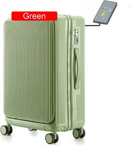 �X�[�c�P�[�X �L�����[�P�[�X USB�|�[�g�t�� �[�d�� �t�����g�I�[�v�� �O�J�� �y�� ���s �o�� �r�W�l�X �@������ �_�u���L���X�^�[ 360�x��] �É� ���@�\ 1�� 2�� 3�� (Small