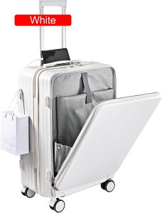 前開き スーツケース USBポート付き キャリーケース Sサイズ キャリーバッグ フロントオープン 1-3日用 泊まる 軽量設計 大容量 多収納ポケット トランク 修学旅行 旅行 sk2-sc502-