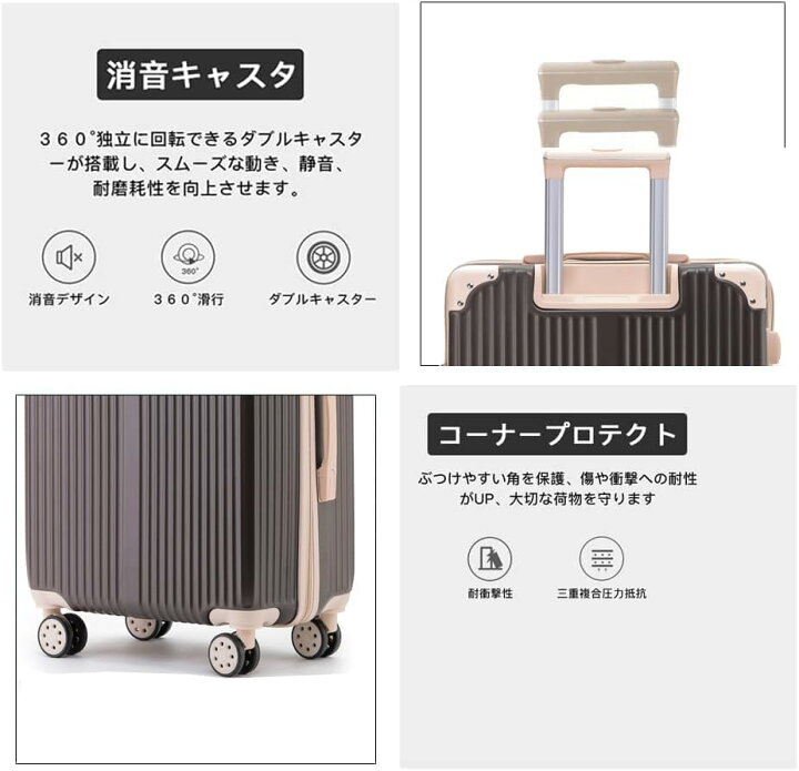楽天市場】旅行出張 スーツケース 親子セット 化粧ケース キャリー 