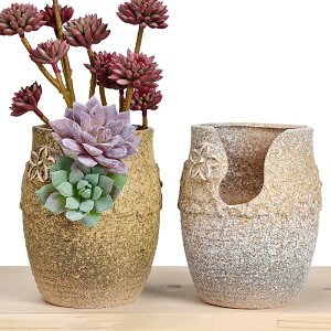 ガーデンオーナメント フラワーポット F ガーデニング ガーデン 植木鉢カバー 植物プランター 植木鉢カバー スタイル28 ベランダー置物 オブジェ ガーデン 庭 屋外 玄関 置物 陶器製 可愛い